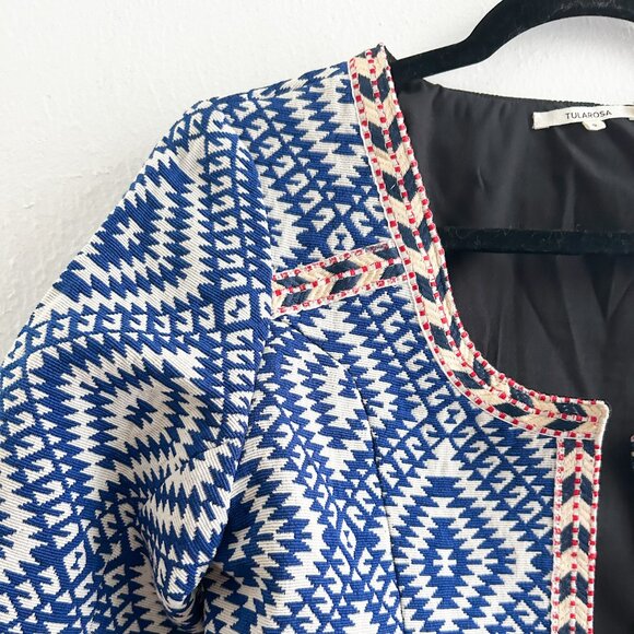 REVOLVE x Tularosa Santa Fe Fringe Jacket in Diamondback Multi - Picture 8 of 11